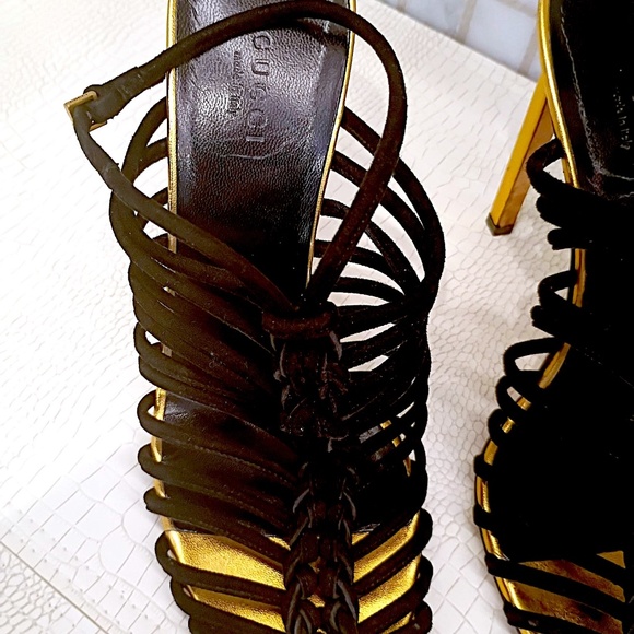 Rare Stunning Gucci Cage Sandals in size EU 38.5 and US 8/8.5 - Picture 6 of 16